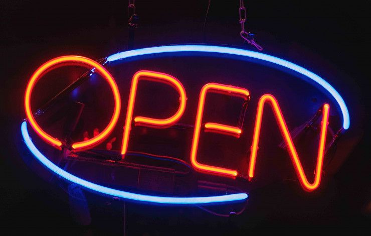 Open for business
