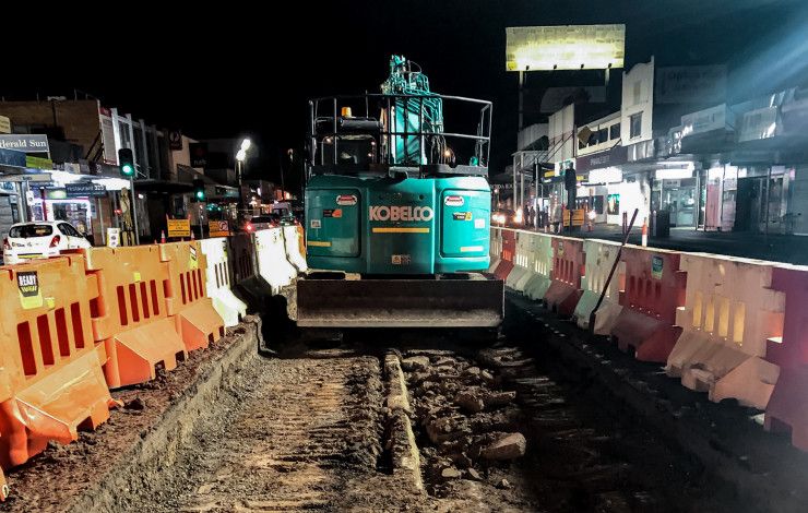 Springvale Boulevard project road works