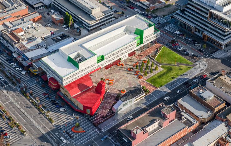 Birds Eye View of The Dandenong Civic Centre