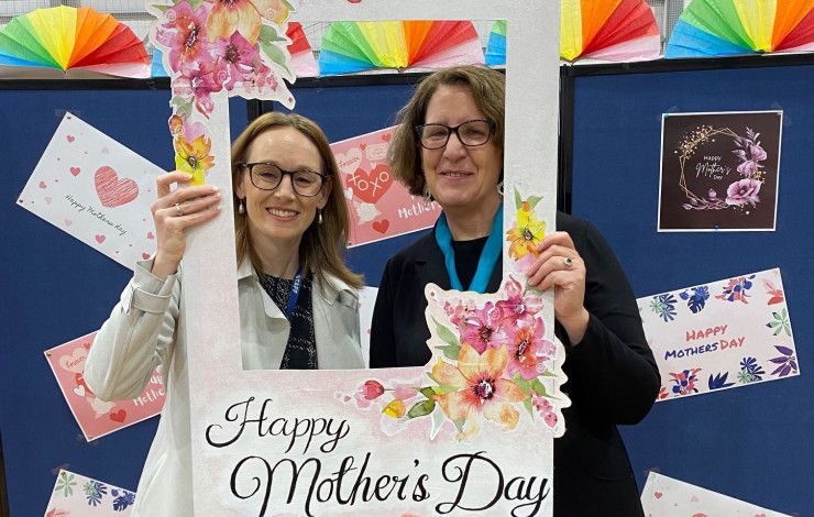 Principal Sherri Jenkins and Councillor Rhonda Garad