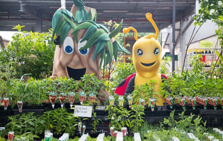 Harry Habitat and Lily Litter at the Dandenong Market