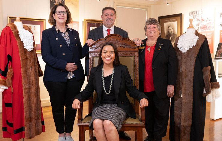 Councillors with old Mayor Robes