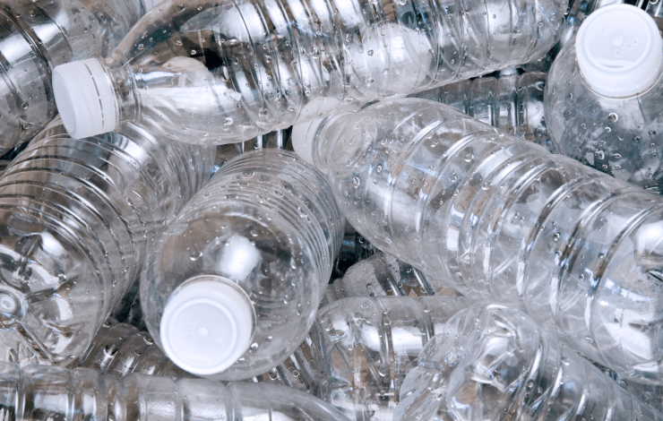 plastic water bottles