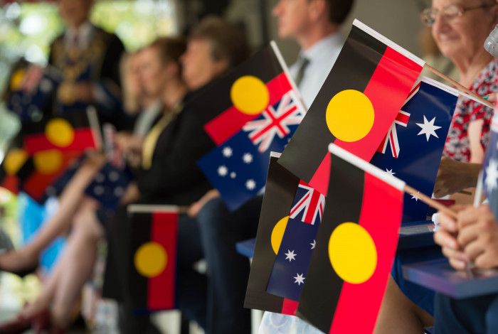Australian and Aboriginal Flags