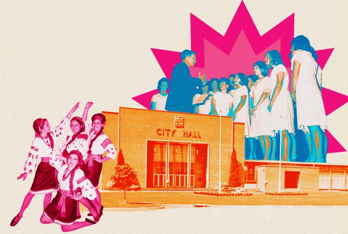 historical image of the springvale town hall