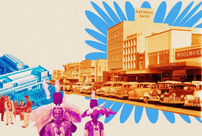 historical image of downtown dandenong