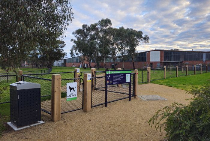 Dog off-leash area entrance