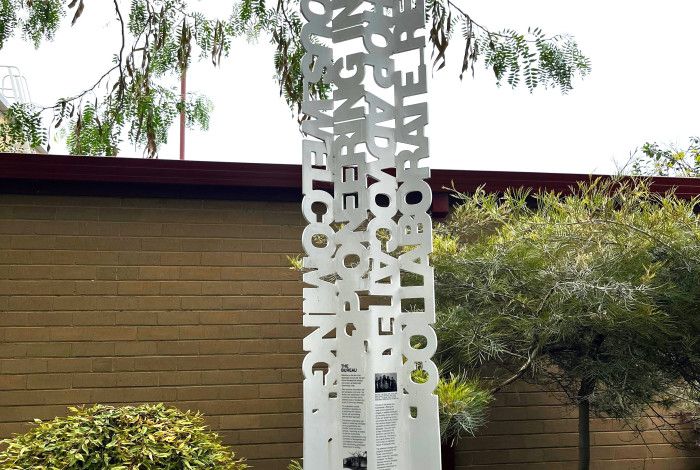 The Enterprise marker at the former Springvale Community Aid and Advice Bureau site