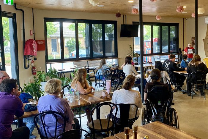 People in a workshop.