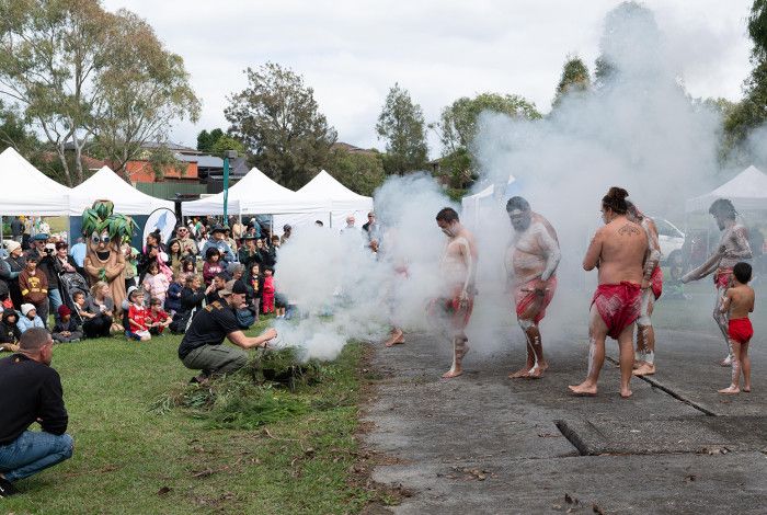 Ceremony Welcome to Country at a festival