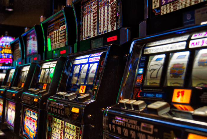 Gambling machines in a venue.