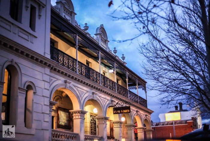 Outside of the hotel