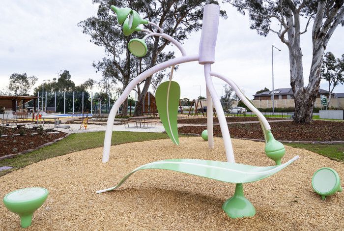An artwork titled Twiggywiggy at the Keysborough Community Hub