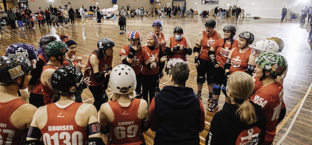 Roller derby participants