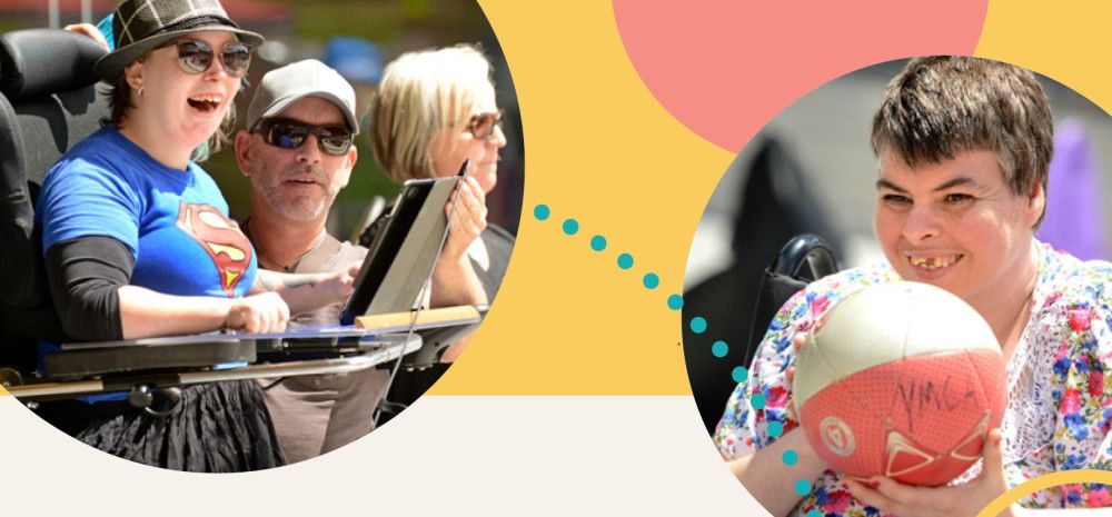 images of people doing sports and talking