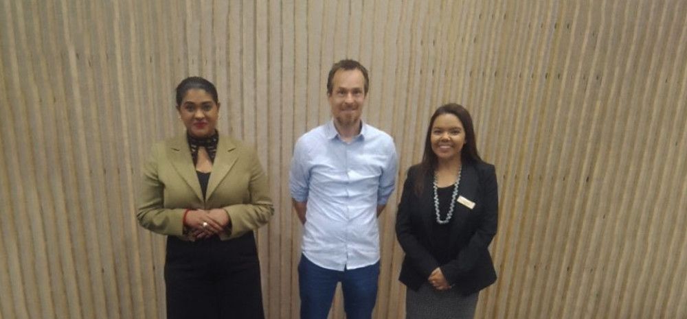 Member for Holt MP Cassandra Fernando, VU social inclusion researcher, Dr Mario Peucker, and Mayor of Greater Dandenong, Councillor Eden Foster