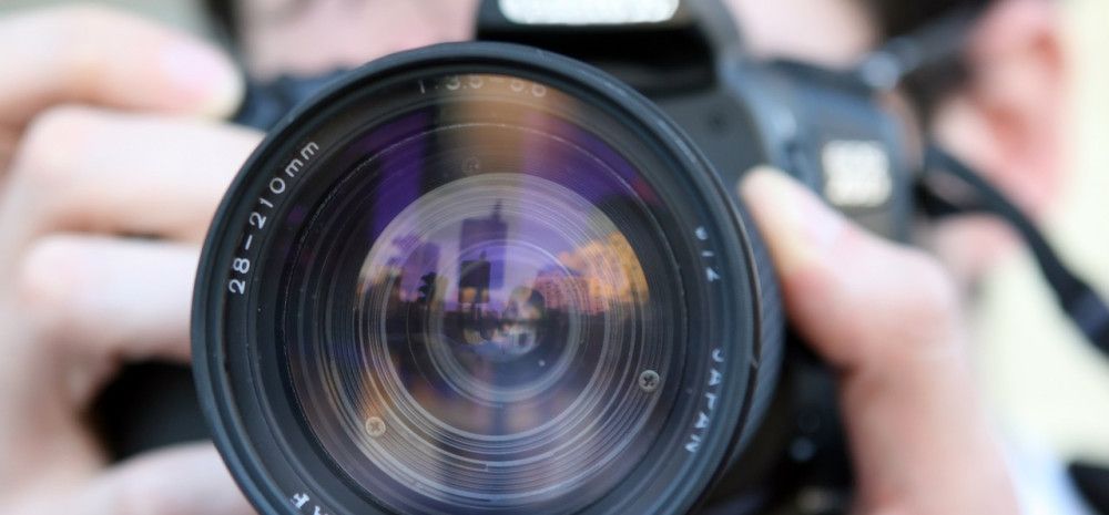 A man taking a photo