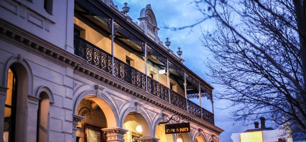 Outside of the hotel