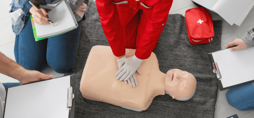 CPR on a dummy