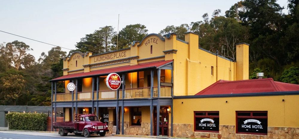 outside of Home Hotel Launching Place