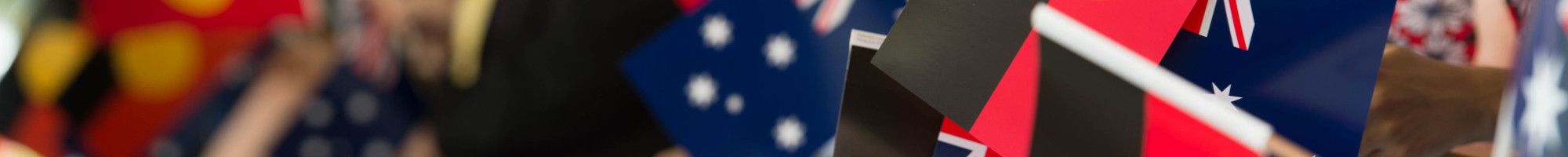 Australian and Aboriginal Flags