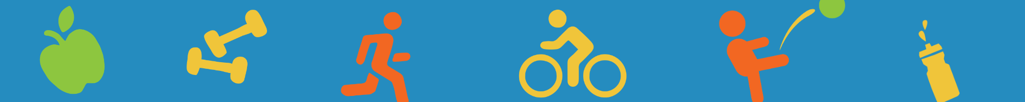 Banner with Icon people doing activities