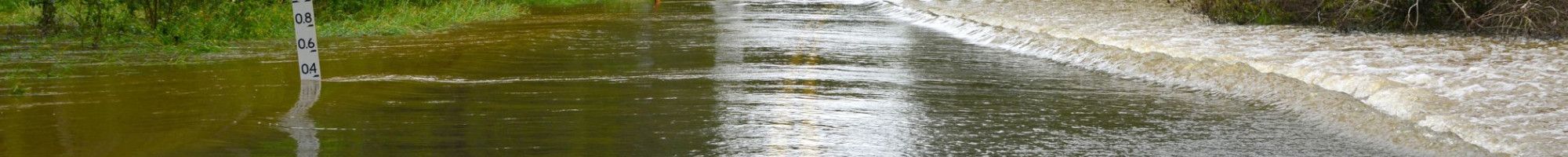 flood water on road