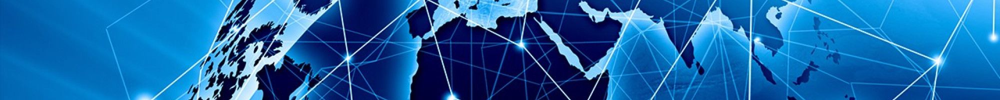 Map of the world showing internet 