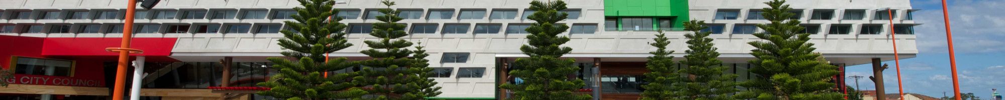 View of Dandenong Civic Centre and Harmony Square
