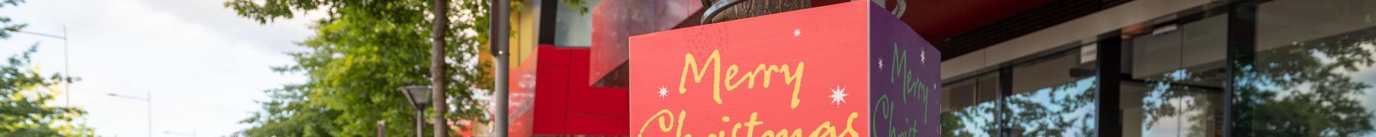 Chritmas decoration around a tree