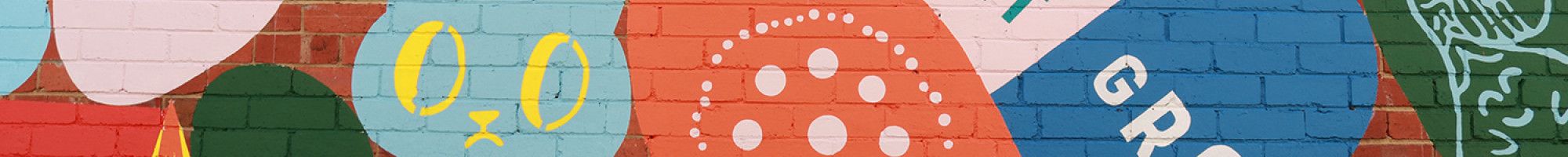 Painting with the words nourish, creativity and it grows