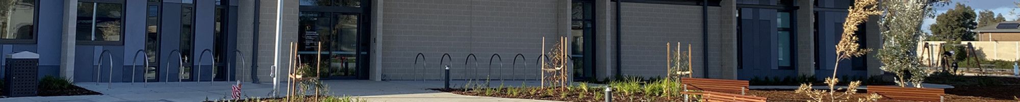 Outside the Keysborough Community Hub 