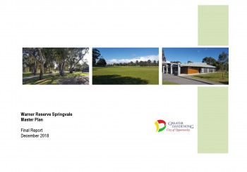 Warner Reserve Master Plan Cover