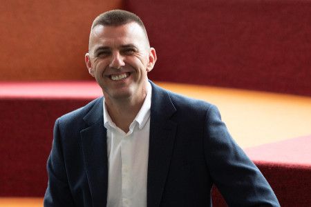 Cr Bob Milkovic smiling