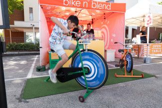 People enjoying the festival.