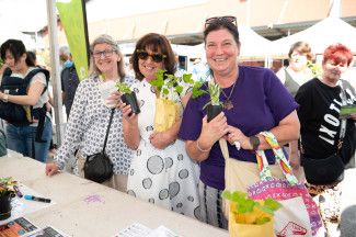 People enjoying the festival.
