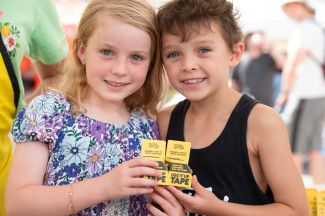 People enjoying the festival.