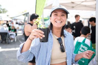 People enjoying the festival.