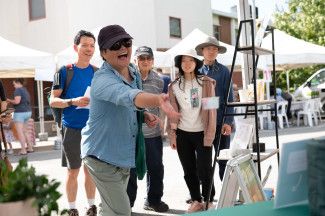 People enjoying the festival.