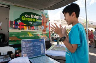 People enjoying the festival.