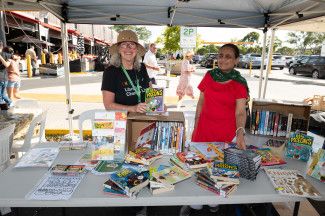 People enjoying the festival.