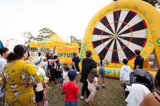 People enjoying the activities.