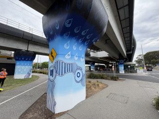 Muderra Way Pillar Artwork