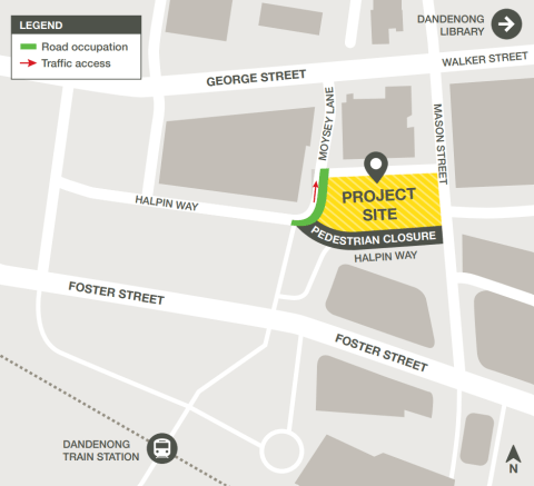 PEP Demolition Street Closure Map