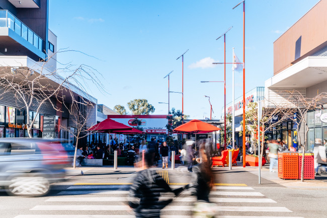 People in a public space
