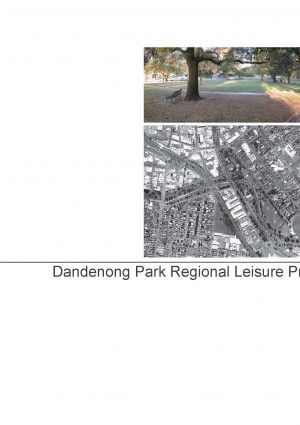 Dandenong Park Master Plan Cover