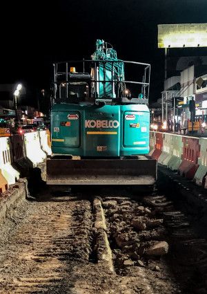 Springvale Boulevard project road works