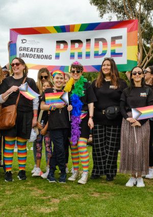 Staff at the Pride March