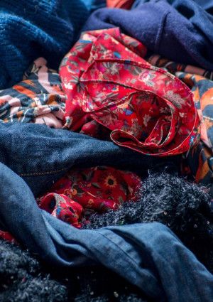 a pile of unwanted clothing