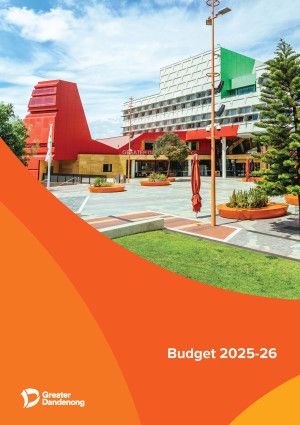 Budget 2025-26 cover Dandenong Civic Centre